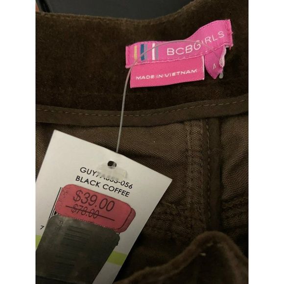 BCBgirls Cardigan Shorts Black/Coffee Size 4 ZIP Up Two Fasten Closure Pockets W - Picture 5 of 8